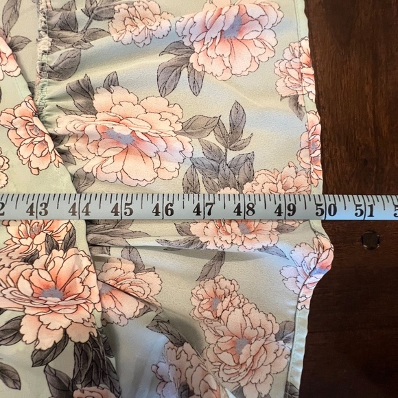 Altar'd State Women's Mint Floral Ruffle lined boho Dress, Size Medium - Picture 12 of 16